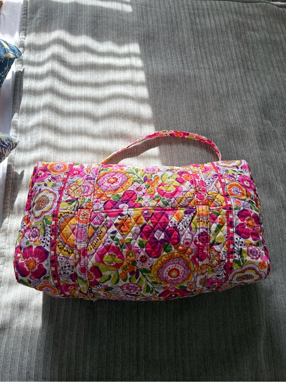 Vera Bradley Floral Quilted Weekender Duffle Bag - Picture 6 of 14
